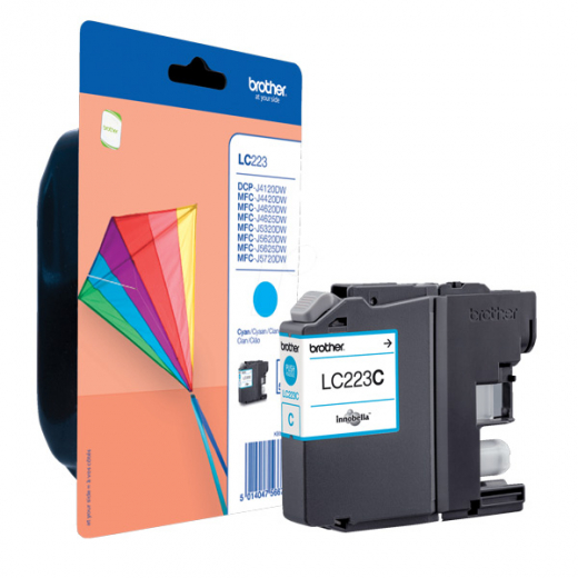 Tintenpatrone original für brother Geräte LC-221 / LC-223, cyan, 