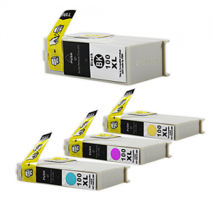 4 Stck kompatible Tintenpatronen alternativ zu Lexmark No. 100 XL - Kombipack