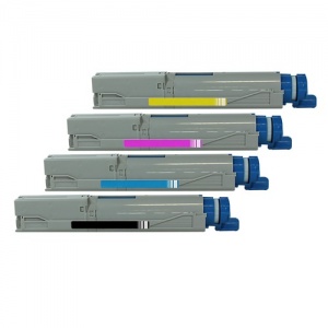 4 Stück Tonerkartuschen kompatibel zu OKI C3300 / C3600 - Kombipack