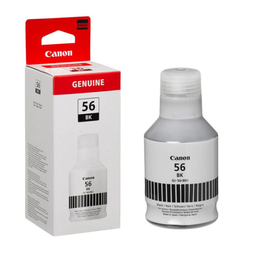 originale Tintenflasche für Canon Megatank Geräte, GI-56 BK, schwarz