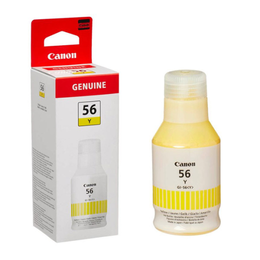 originale Tintenflasche für Canon Megatank Geräte, GI-56 Y, yellow, gelb