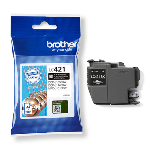 Tintenpatrone original für brother Geräte LC-421, schwarz