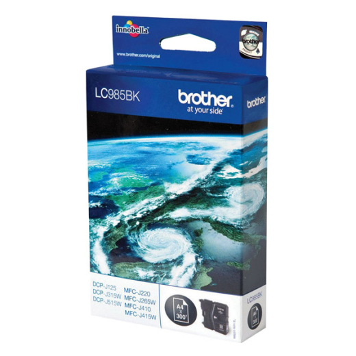 Tintenpatrone original für brother Geräte LC-98BK, LC985BK, schwarz