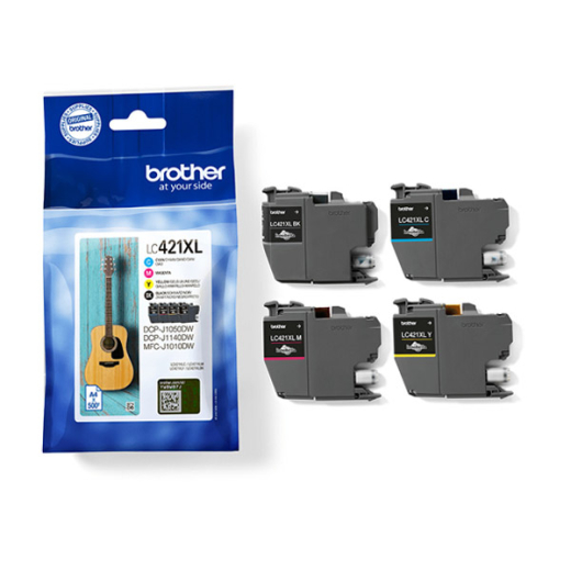 Tintenpatrone original für brother Geräte LC-421 XL, Multipack