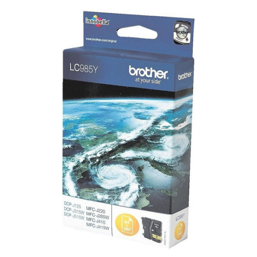 Tintenpatrone original für brother Geräte LC-985Y, LC985Y, yellow, gelb