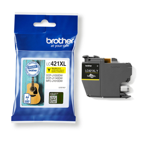 Tintenpatrone original für brother Geräte LC-421 XL, yellow