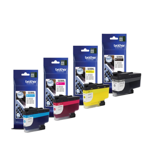 Tintenpatrone original für brother Geräte LC-3239, Multipack, je 1 Stück BK / C / M / Y, XL-Füllmenge