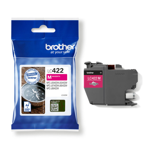 Tintenpatrone original für brother Geräte LC-422, magenta