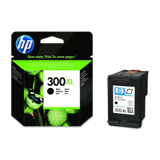 originale Tintenpatrone für HP Drucker: HP 300 BK, schwarz, XL-Füllmenge