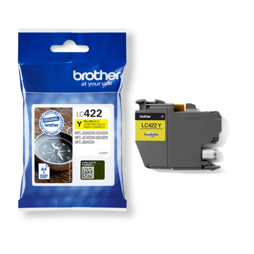 Tintenpatrone original für brother Geräte LC-422, yellow