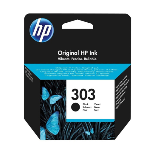 originale Tintenpatrone für HP Drucker: HP 303 BK, schwarz