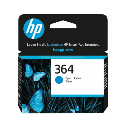 originale Tintenpatrone für HP Drucker: HP 364 C, cyan,