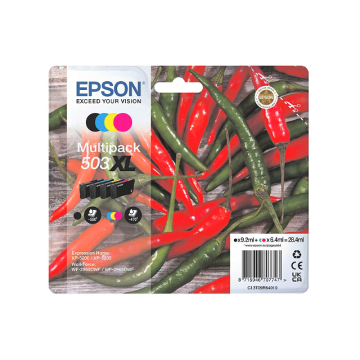 originale Tintenpatrone für EPSON Drucker 503BKXL, schwarz, Chili-Serie, XL-Füllmenge