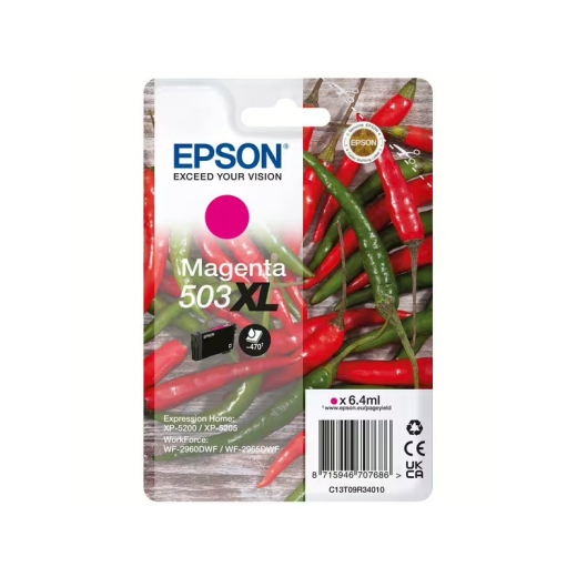 originale Tintenpatrone für EPSON Drucker 503M XL, magenta (Chili-Serie), XL-Füllmenge