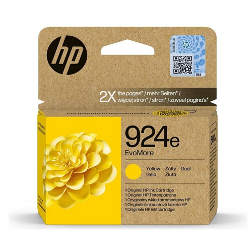 Tintenpatrone zu HP 924E Y XL, yellow, gelb, (4K0U9NE), original, XL-Füllmenge