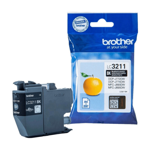 Tintenpatrone original für brother Geräte LC-3211 / LC-3213, schwarz