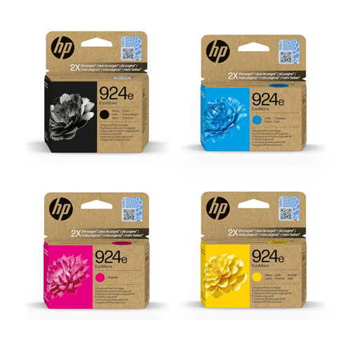 Tintenpatronen zu HP 924 Multipack XL (je 1 x BK/C/M/Y), original, XL-Füllmenge