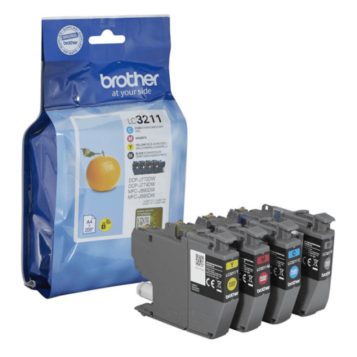 Tintenpatrone original für brother Geräte LC-3211 / LC-3213, Multipack