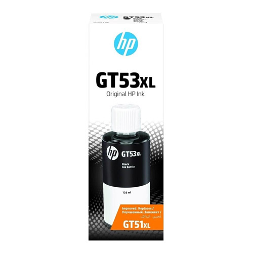 originale Nachfüllflasche für HP Smart Tank, Typ GT53, GT53XL, BK, schwarz (1VV21AE)