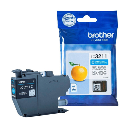 Tintenpatrone original für brother Geräte LC-121 / LC-123, cyan