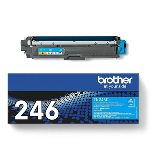 originaler Toner für brother Geräte TN-246C, cyan, schwarz,