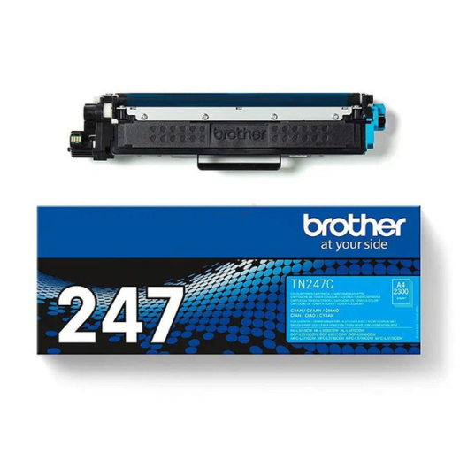 originaler Toner für brother Geräte TN-247C, cyan, schwarz, XL-Füllmenge