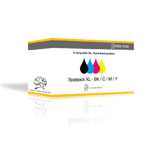 recycelter Toner für brother Geräte TN-243/TN-247, Multipack (BK, C, M, Y), XL-Füllmenge