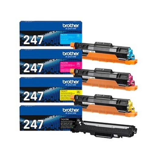 originaler Toner für brother Geräte TN-243/TN-247, Multipack (BK, C, M, Y), XL-Füllmenge