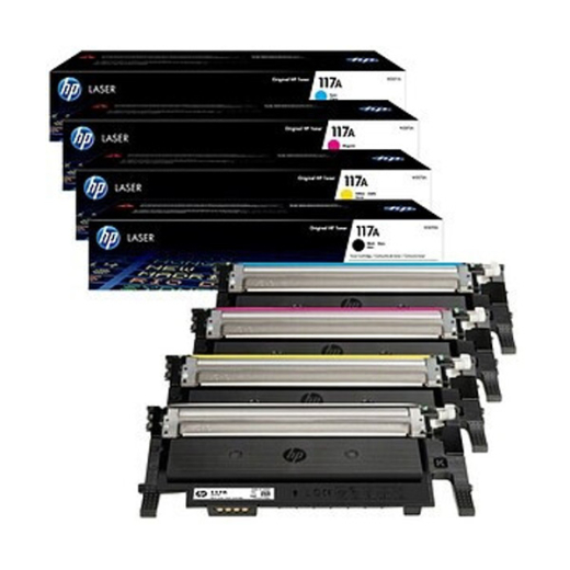 originaler Toner für HP Color Laser, 117A, Multipack (BK, C, M, Y), W2070A, W2070X, W2071A, W2071X, W2072A, W2072X, W2073A, W2073X