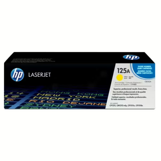 originaler Toner für HP Color Laser, Typ HP 125A, CB542A, Y, yellow,