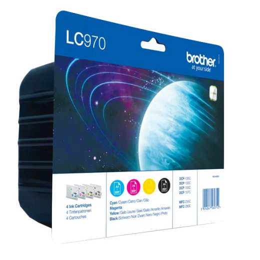 Tintenpatrone original für brother Geräte LC-970, Multipack