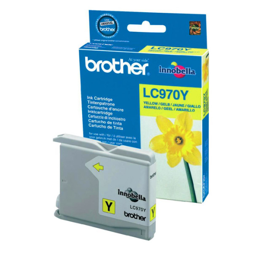Tintenpatrone original für brother Geräte LC-970, LC970, yellow,