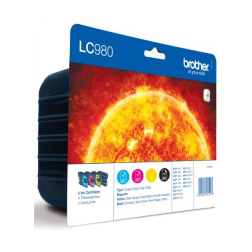 Tintenpatrone original für brother Geräte LC-980, Multipack