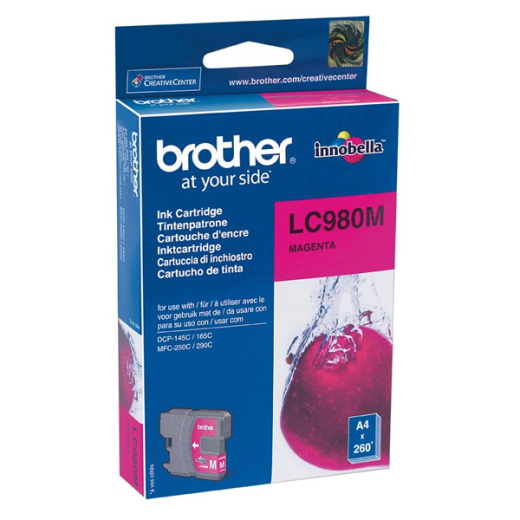 Tintenpatrone original für brother Geräte LC-980, LC980, magenta