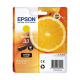 originale Tintenpatrone für EPSON Drucker T3344Y, yellow, gelb, Orange-Serie