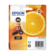 originale Tintenpatrone für EPSON Drucker T3341PB, photo-black, Orange-Serie