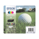 originale Tintenpatrone für EPSON Drucker T3466multi, Multipack (BK,C, M, Y) (Golfball-Serie)