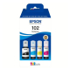 originale Tintenflaschen EPSON Ecotank Geräte, 102BK, schwarz, PGBK,