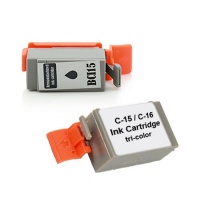 2 Stck Tintenpatronen kompatibel zu Canon BCI-15 - Kombipack
