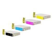 Tintenpatronen Kombipack kompatibel zu EPSON T1305 BK, C, M, Y