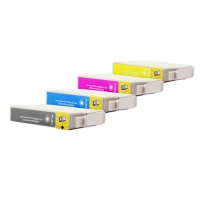 Tintenpatronen Kombipack kompatibel zu EPSON T1805 (18 Multipack) BK, C, M, Y, mit Chip und Prisma